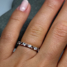 925 Sterling Silver CZ Ring Size 5.5