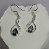 925 Sterling Silver Alexandrite Earrings Length 1.8 Inch