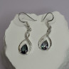 925 Sterling Silver Alexandrite Earrings Length 1.8 Inch