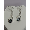 925 Sterling Silver Alexandrite Earrings Length 1.8 Inch