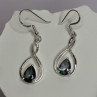 925 Sterling Silver Alexandrite Earrings Length 1.8 Inch