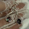 925 Sterling Silver Alexandrite Earrings Length 1.8 Inch