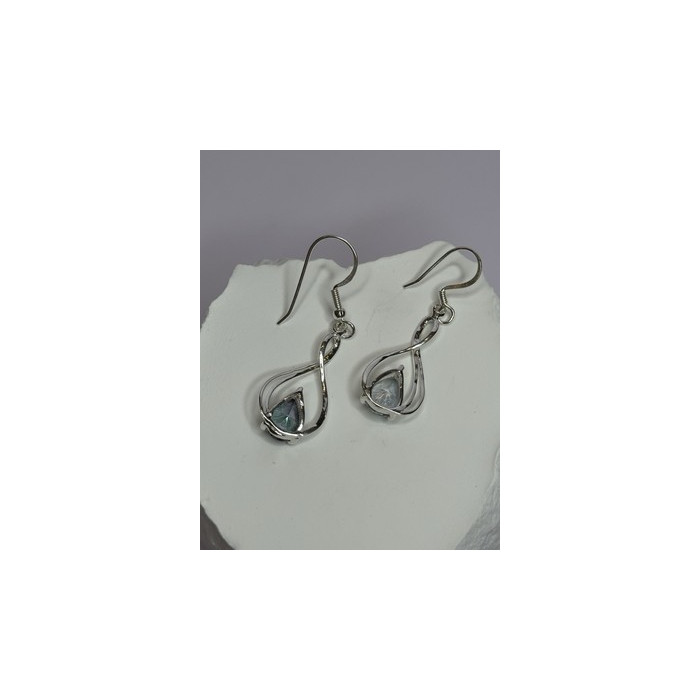 925 Sterling Silver Alexandrite Earrings Length 1.8 Inch