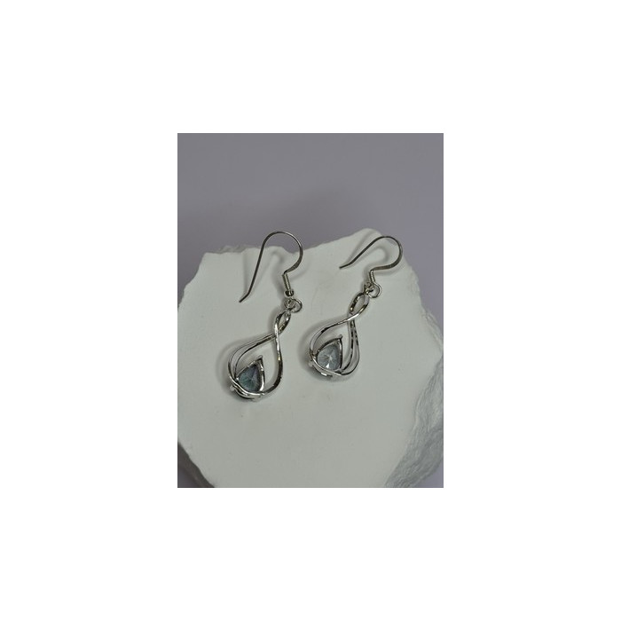 925 Sterling Silver Alexandrite Earrings Length 1.8 Inch