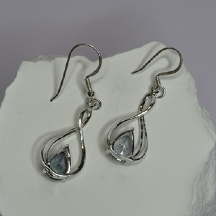 925 Sterling Silver Alexandrite Earrings Length 1.8 Inch