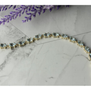 925 Sterling Silver Topaz Bracelet