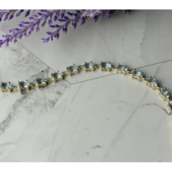 925 Sterling Silver Topaz Bracelet