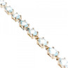 925 Sterling Silver Topaz Bracelet