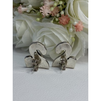 Vintage Taxco 925 Sterling Silver Turquoise Earrings Length 0.92 Inch