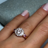 925 Sterling Silver Gold Plated Spinel Ring Size 7