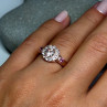 925 Sterling Silver Gold Plated Spinel Ring Size 7