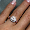 925 Sterling Silver Gold Plated Spinel Ring Size 7