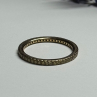 925 Sterling Silver Gold Plated CZ Ring Size 6
