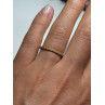 925 Sterling Silver Gold Plated CZ Ring Size 6