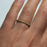 925 Sterling Silver Gold Plated CZ Ring Size 6