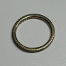 925 Sterling Silver Gold Plated CZ Ring Size 6