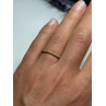 925 Sterling Silver Gold Plated CZ Ring Size 6
