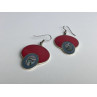 925 Sterling Silver Haliotis & Enamel Earrings