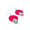 925 Sterling Silver Haliotis & Enamel Earrings