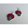925 Sterling Silver Haliotis & Enamel Earrings