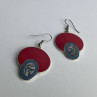 925 Sterling Silver Haliotis & Enamel Earrings