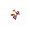 14K YELLOW GOLD AMETHYST & DIAMONDS 