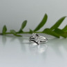 925 Sterling Silver White Topaz Ring Size 7