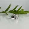 925 Sterling Silver White Topaz Ring Size 7