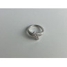 925 Sterling Silver White Topaz Ring Size 7