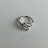 925 Sterling Silver White Topaz Ring Size 7