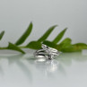 925 Sterling Silver White Topaz Ring Size 7