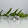 925 Sterling Silver White Topaz Ring Size 7