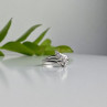 925 Sterling Silver White Topaz Ring Size 7