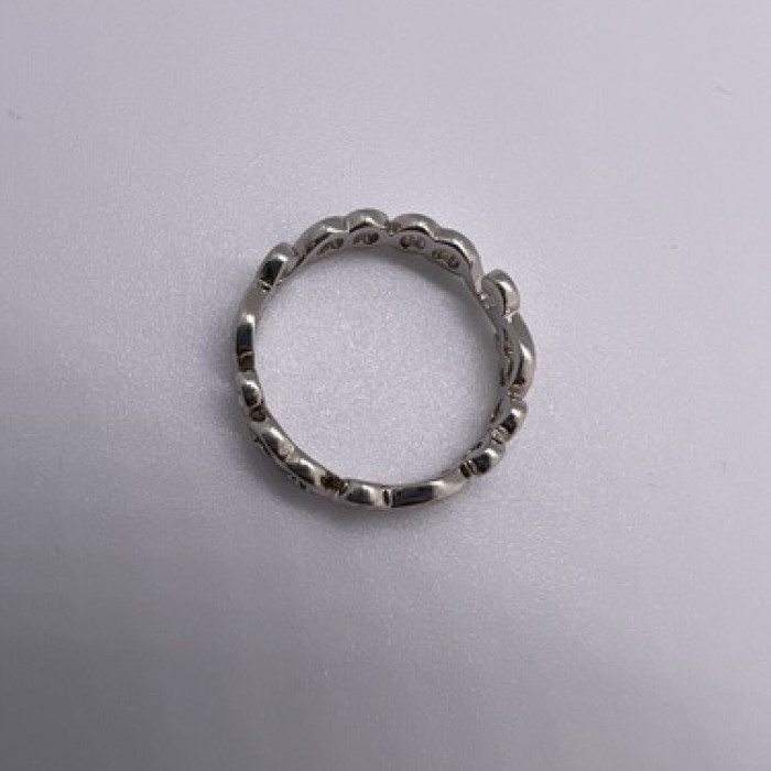 925 Sterling Silver Wave Band Ring Size 8