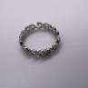 925 Sterling Silver Wave Band Ring Size 8