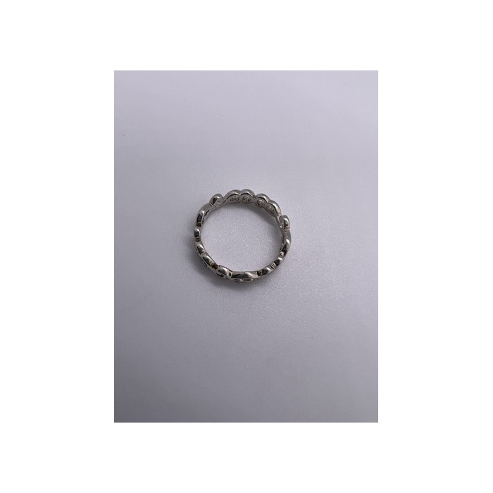 925 Sterling Silver Wave Band Ring Size 8