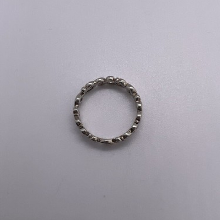 925 Sterling Silver Wave Band Ring Size 8