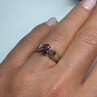 925 Sterling Silver Ruby Ring Size 6