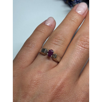 925 Sterling Silver Ruby Ring Size 6