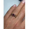 925 Sterling Silver Ruby Ring Size 6