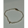 18K YELLOW GOLD BRACELET FRESHWATER PEARLS SIZE 7.5