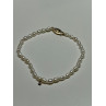 14K YELLOW GOLD BRACELET FRESHWATER PEARLS SIZE 7