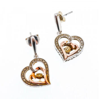 925 Sterling Silver With Gold Inlays 
