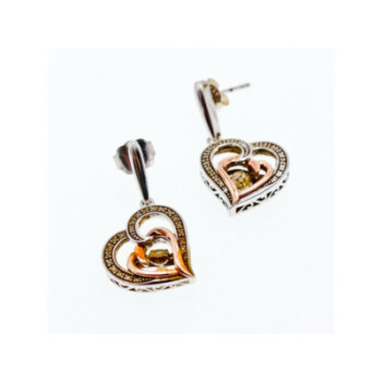 925 STERLING SILVER WITH GOLD INLAYS 