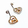 925 Sterling Silver With Gold Inlays 