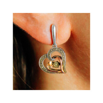 925 STERLING SILVER WITH GOLD INLAYS 