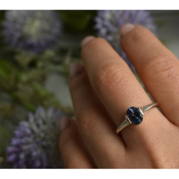 925 Sterling Silver Spinel Ring Size 9.5