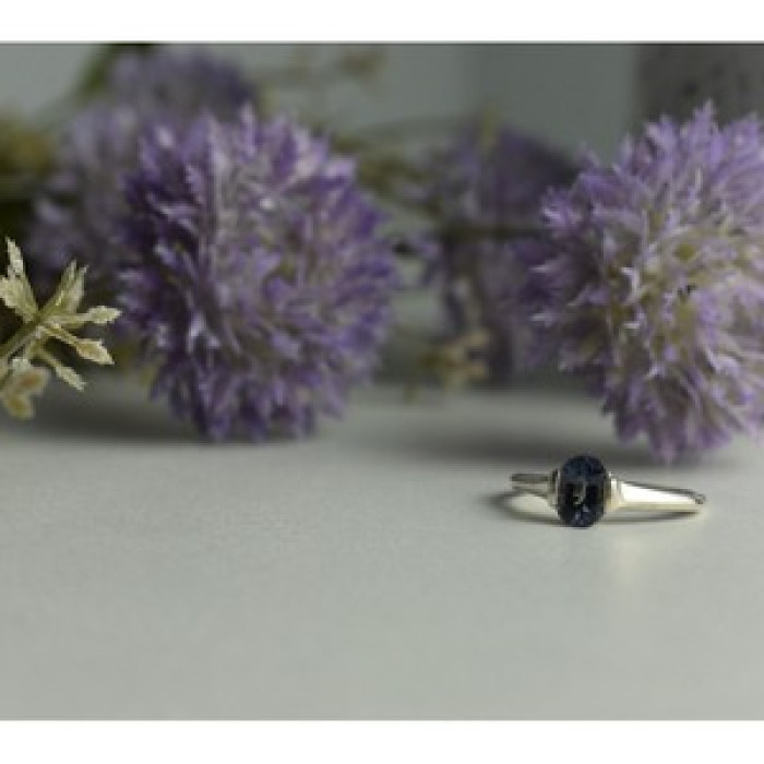 925 Sterling Silver Spinel Ring Size 9.5
