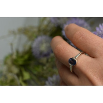 925 Sterling Silver Spinel Ring Size 9.5