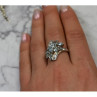 925 Sterling Silver Blue Spinel Ring Size 8